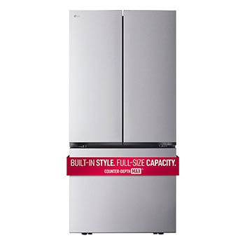 Front view of 33" 21 cu.ft. Counter-Depth MAX™ French 3-Door Refrigerator Ice Maker (LF21C6200S)