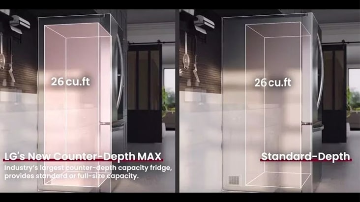 It shows a large capacity of the refrigerator