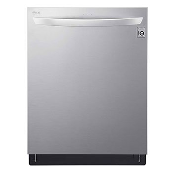 Front view of dishwasher