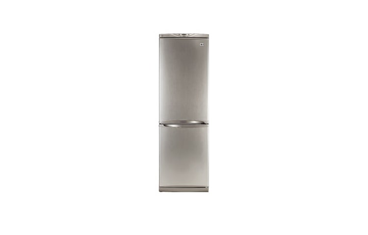 Front view of 23.5 Inch, 11.4 cu.ft. Mid-Size Bottom Mount Freezer Refrigerator GR-389RT