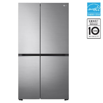 Front view of 36" 23 cu.ft. Counter-Depth Side by Side Refrigerator LS23C4000V