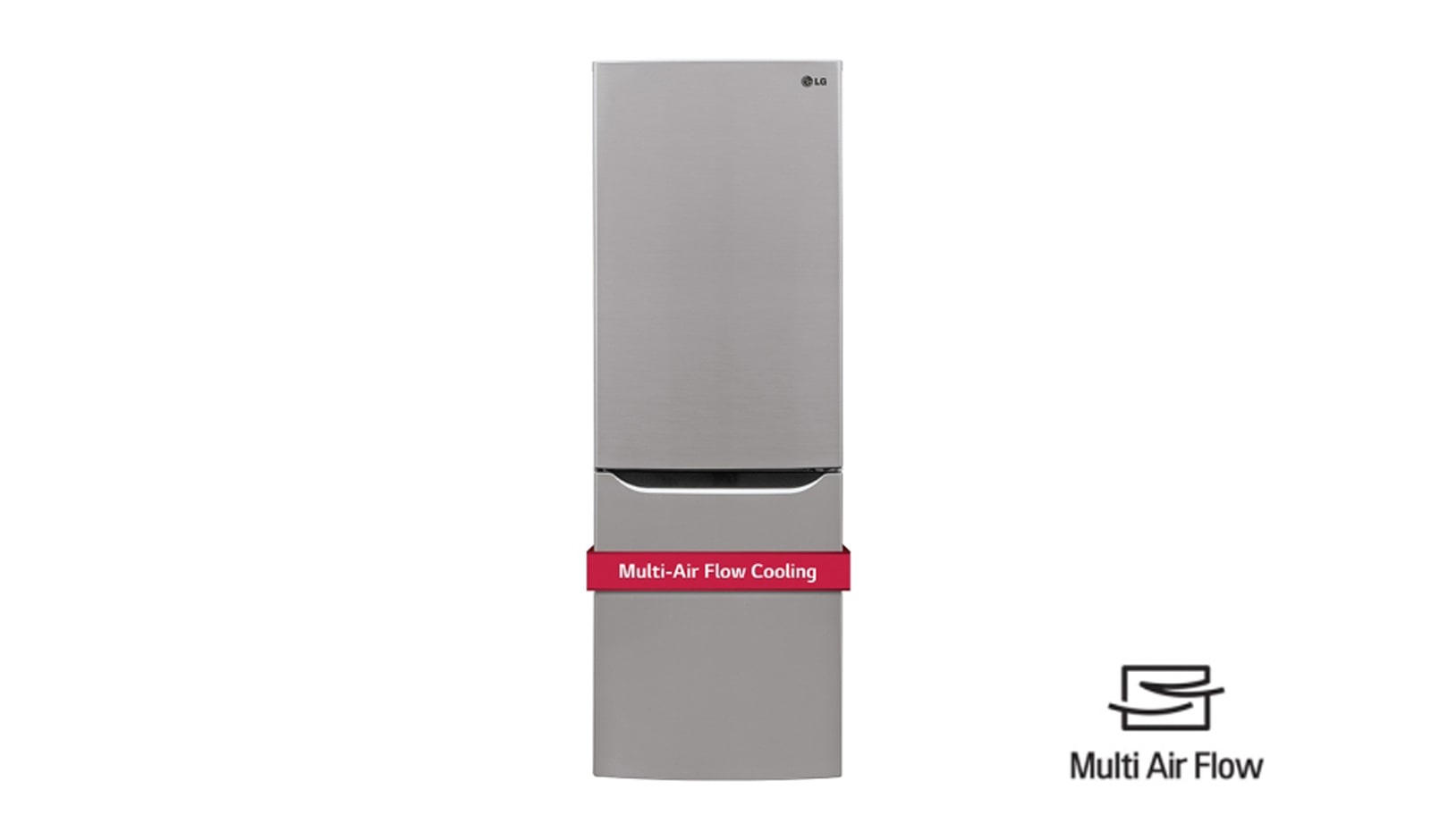 Front view of 24&#34; Counter Depth Bottom Freezer Refrigerator with Multi-Air Flow, 10 cu.ft. LBN10551PV