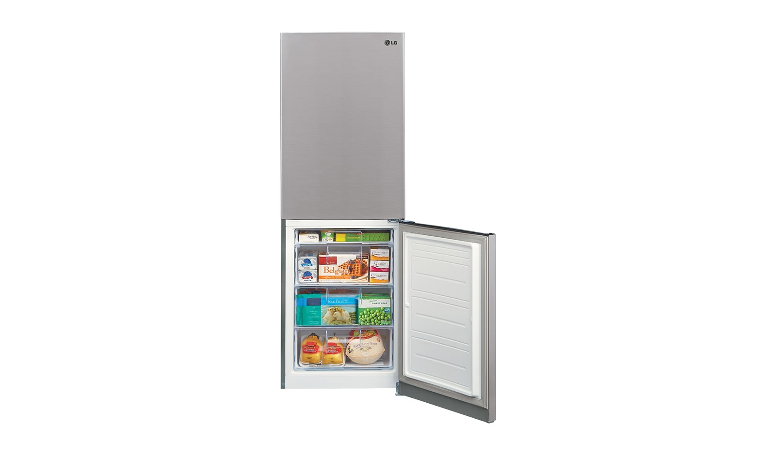 LG 24" Counter Depth Bottom Freezer Refrigerator with Multi-Air Flow, 10 cu.ft., LBN10551PV