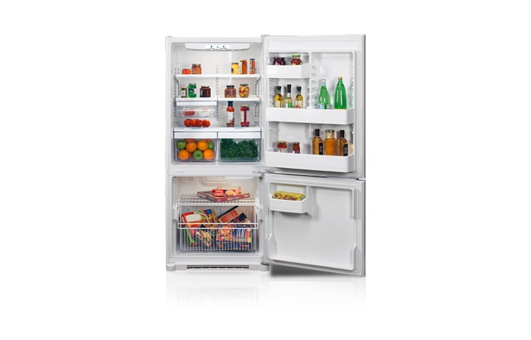 LG Bottom Freezer Refrigerator with Swing Freezer Door (19.7 cu.ft.), LBN20511WW