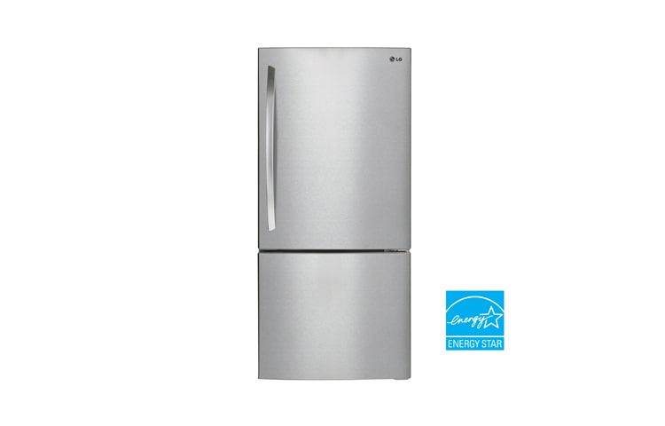 Front view of 30 Inch, 22 cu.ft. Bottom Freezer Swing Door Refrigerator with Multi-Air Flow Cooling LBN22370ST