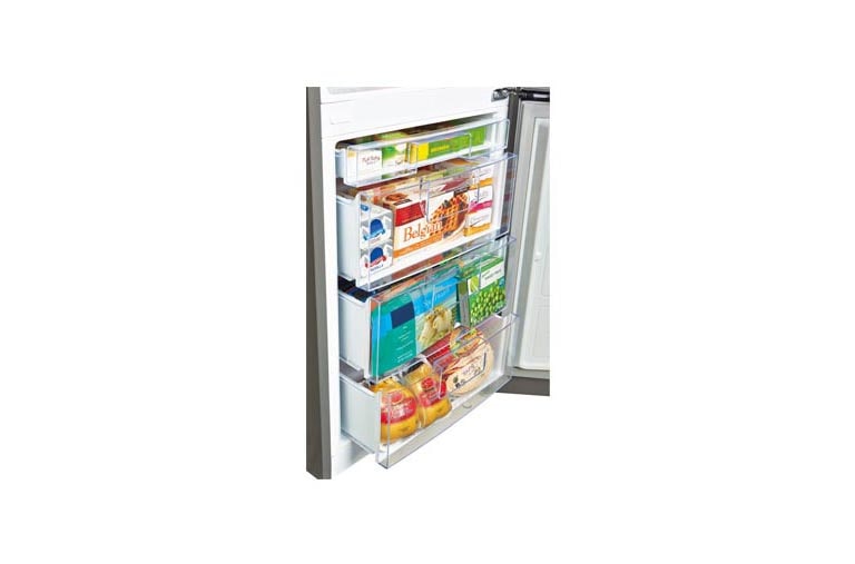 LG 24" Counter Depth Bottom Freezer Refrigerator with Smart Inverter, 10 cu. ft., LBNC10551V