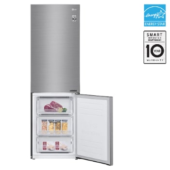 Front view of 24" 12 cu. ft. Counter-Depth Bottom Freezer Refrigerator LBNC12231V