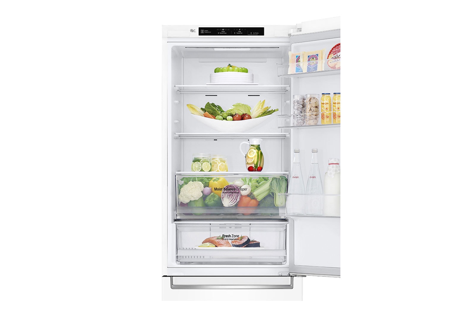 LG 24" Counter Depth Bottom Freezer Refrigerator with DoorCooling<sup>+</sup>, 12 cu. ft., LBNC12231W