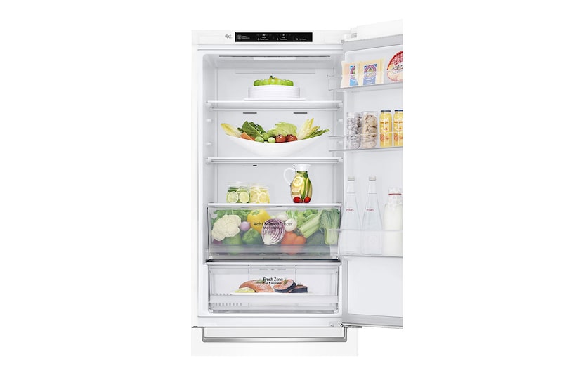 LG 24" 12 cu.ft. Counter-Depth Bottom Freezer Refrigerator, LBNC12231W