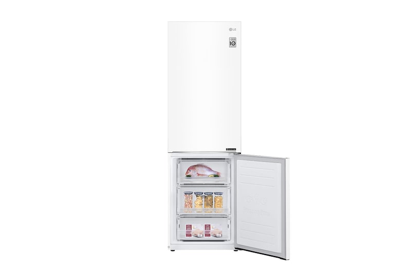 LG 24" 12 cu.ft. Counter-Depth Bottom Freezer Refrigerator, LBNC12231W