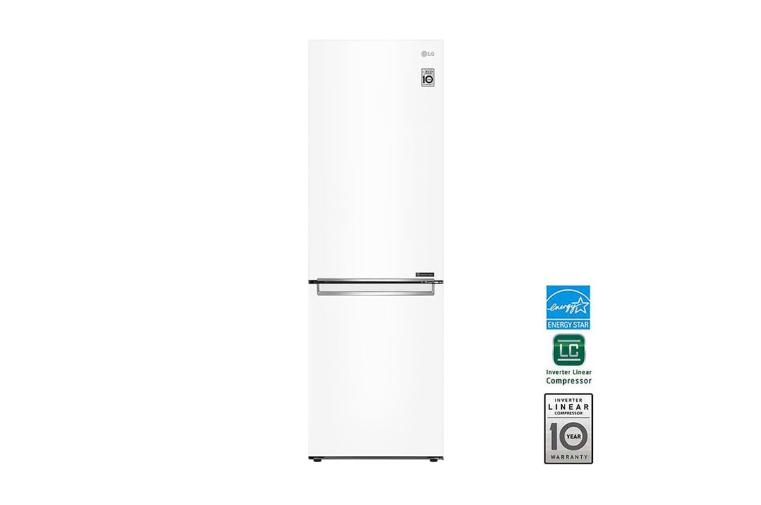 LG 24" Counter Depth Bottom Freezer Refrigerator with DoorCooling<sup>+</sup>, 12 cu. ft., LBNC12231W