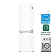 LG 24" Counter Depth Bottom Freezer Refrigerator with DoorCooling<sup>+</sup>, 12 cu. ft., LBNC12231W