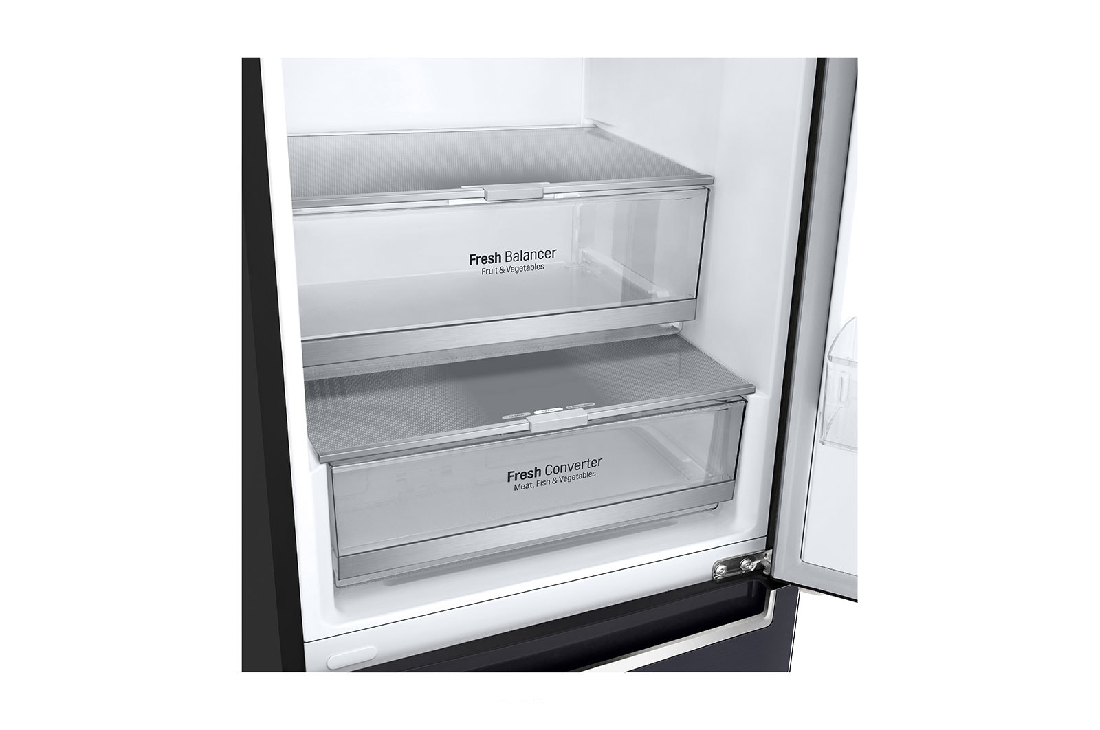 LG 24" Counter Depth Bottom Freezer Refrigerator with DoorCooling<sup>+</sup> and Wine Rack, 12 cu. ft., LBNC12241P