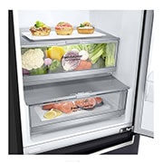 LG 24" Counter Depth Bottom Freezer Refrigerator with DoorCooling<sup>+</sup> and Wine Rack, 12 cu. ft., LBNC12241P