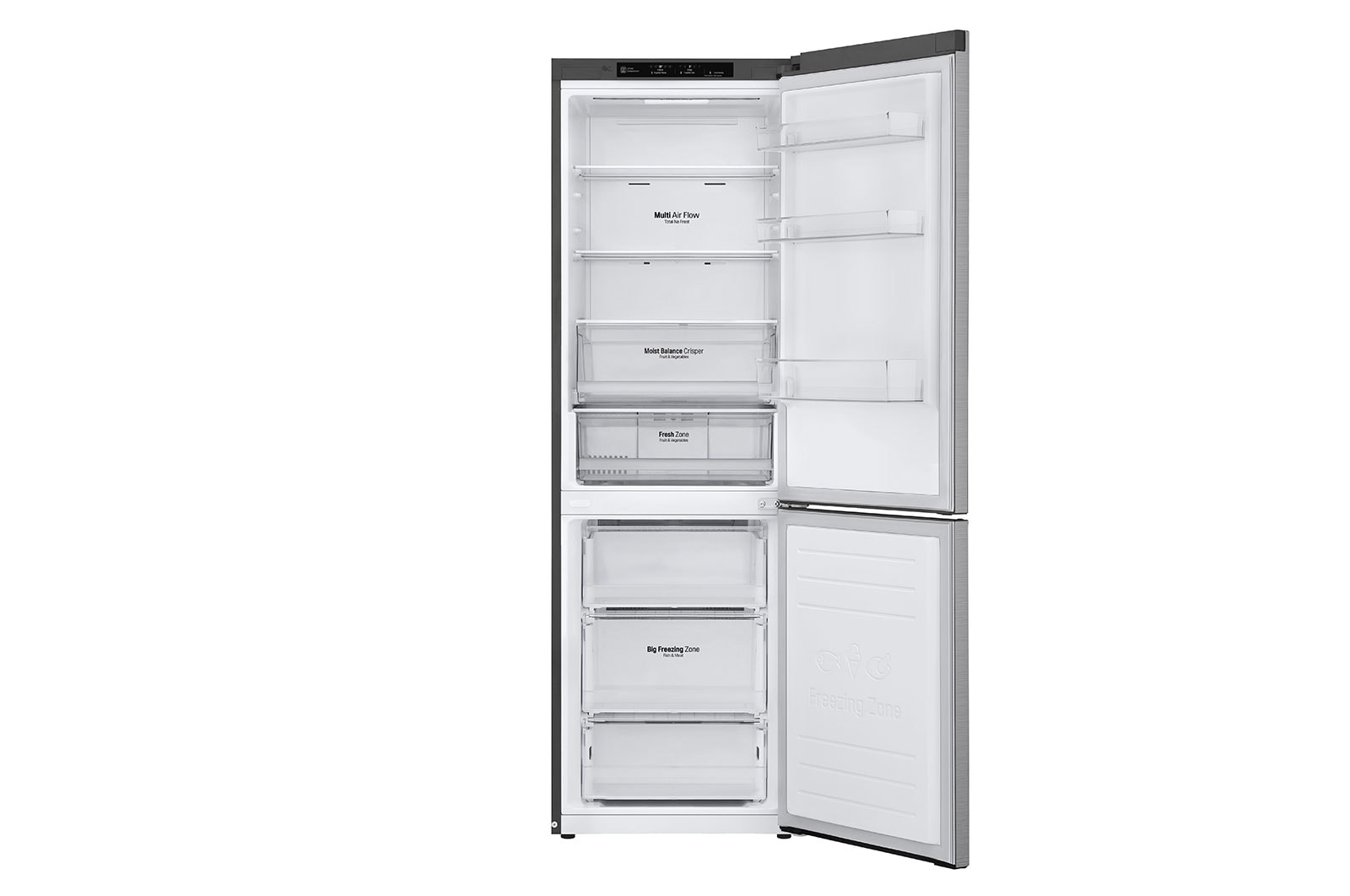 LG 24" Counter Depth Bottom Freezer Refrigerator with Door Cooling+, 12 cu. ft., LBNC12251V