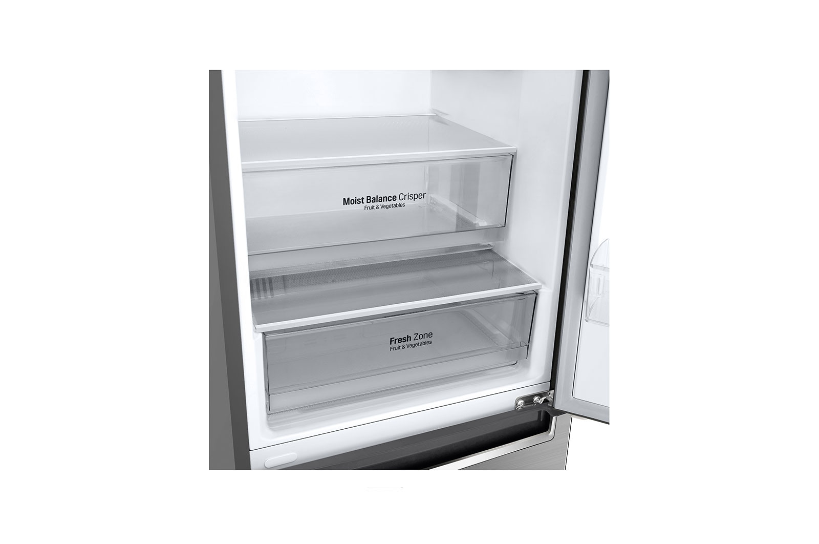 LG 24" Counter Depth Bottom Freezer Refrigerator with Door Cooling+, 12 cu. ft., LBNC12251V