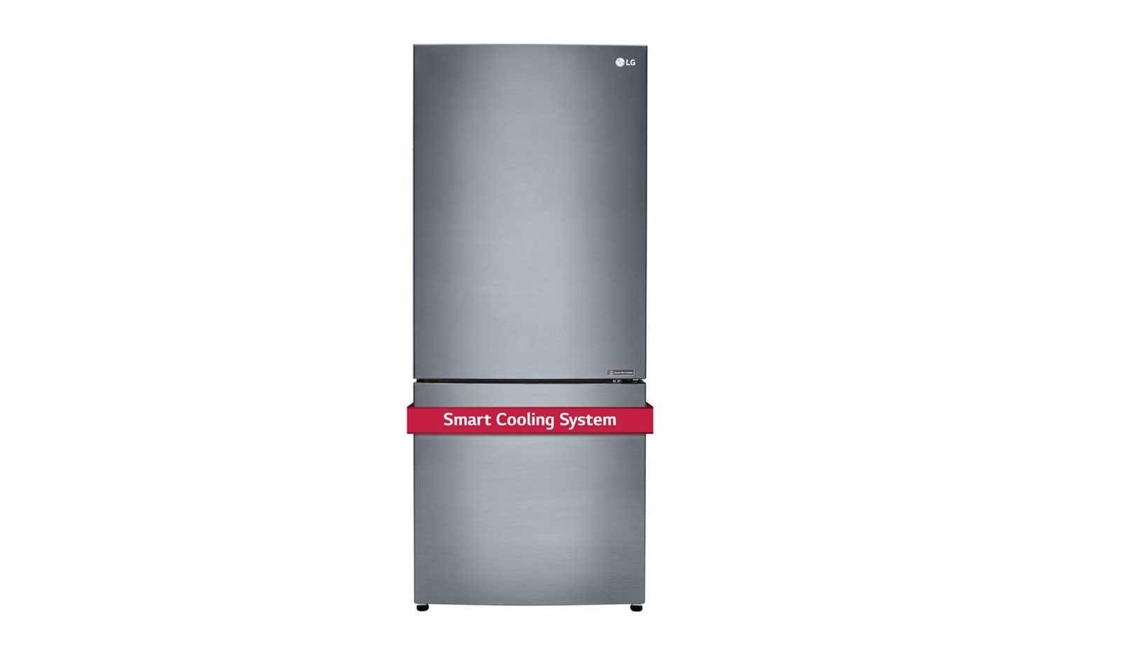 Front view of 28&#34; Counter Depth Bottom Freezer Refrigerator with Smart Cooling System, 15 cu.ft. LBNC15221V