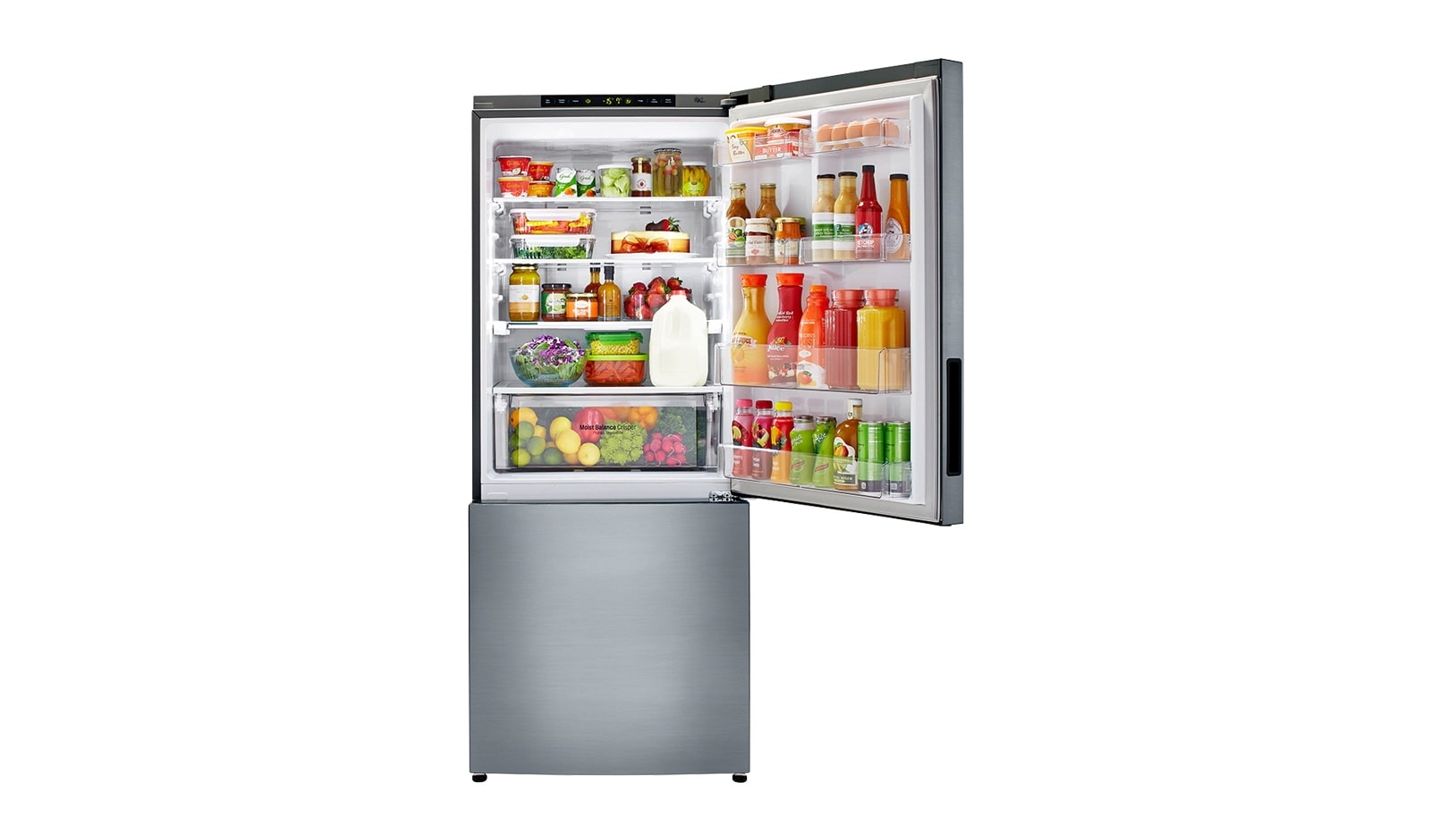 LG 28" Counter Depth Bottom Freezer Refrigerator with Smart Cooling System, 15 cu.ft., LBNC15221V