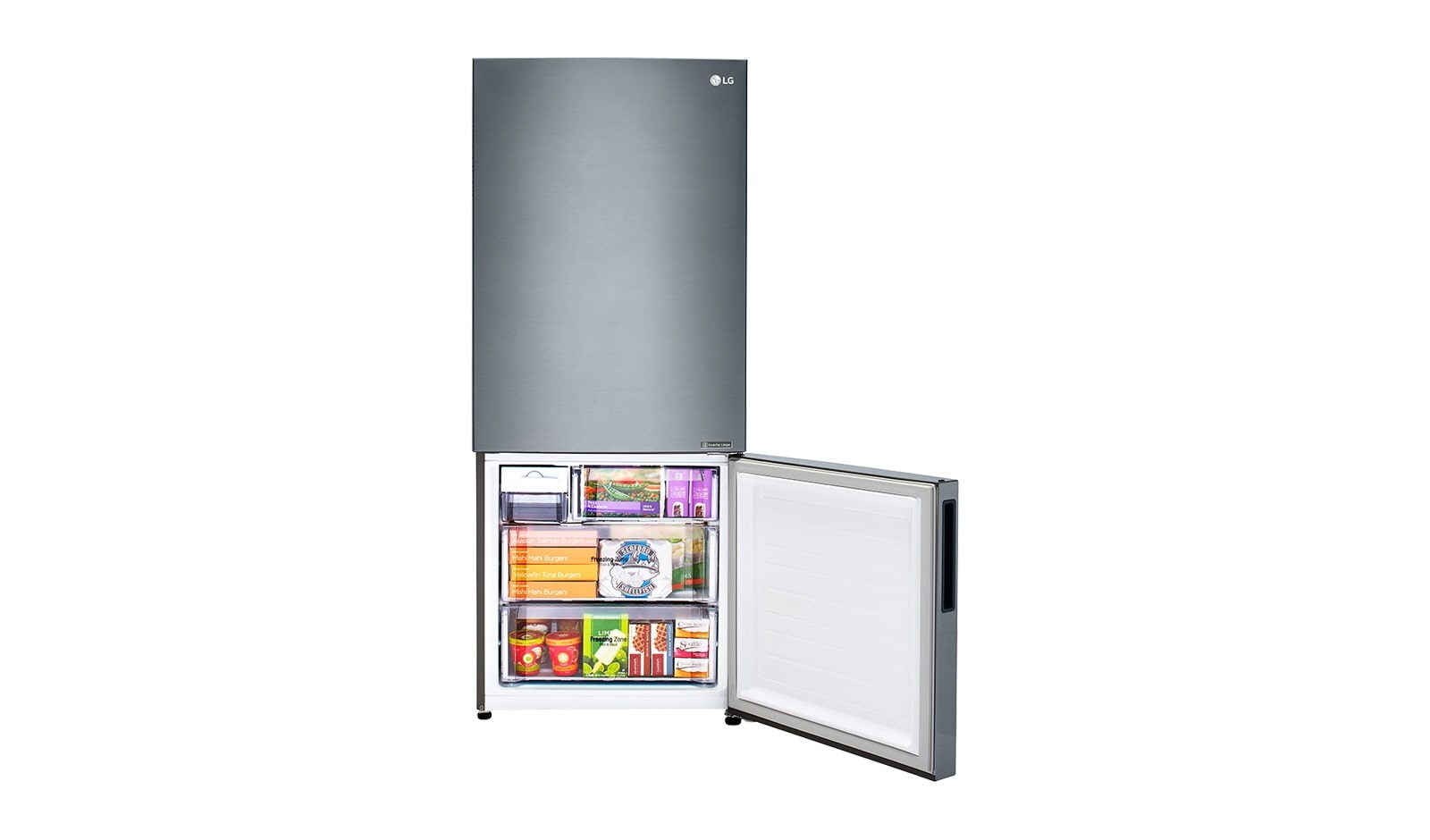 LG 28" Counter Depth Bottom Freezer Refrigerator with Smart Cooling System, 15 cu.ft., LBNC15221V