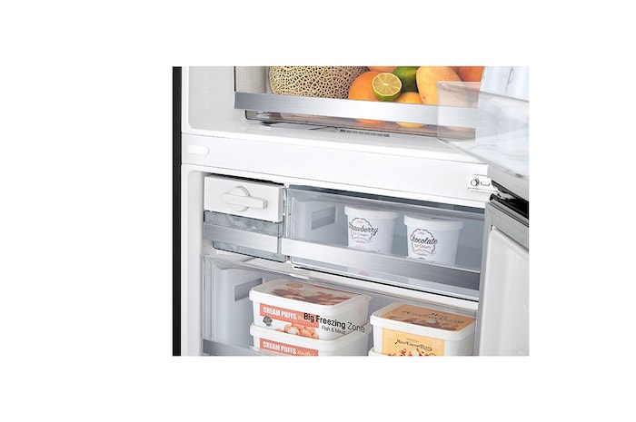 LG 28" Counter Depth Bottom Freezer with Door Cooling+ and Flip-up Shelf, 15 cu.ft., LBNC15231P