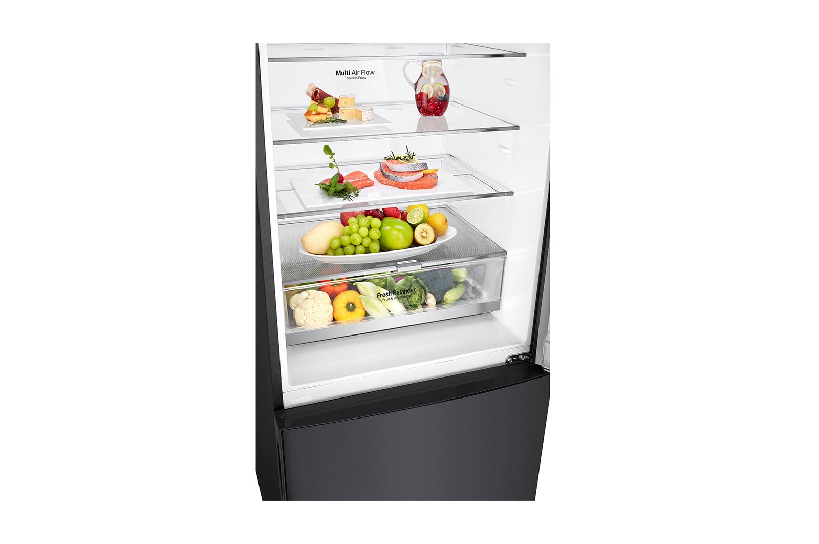 LG 28" Counter Depth Bottom Freezer with Door Cooling+ and Flip-up Shelf, 15 cu.ft., LBNC15231P