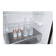 LG 28" Counter Depth Bottom Freezer with Door Cooling+ and Flip-up Shelf, 15 cu.ft., LBNC15231P