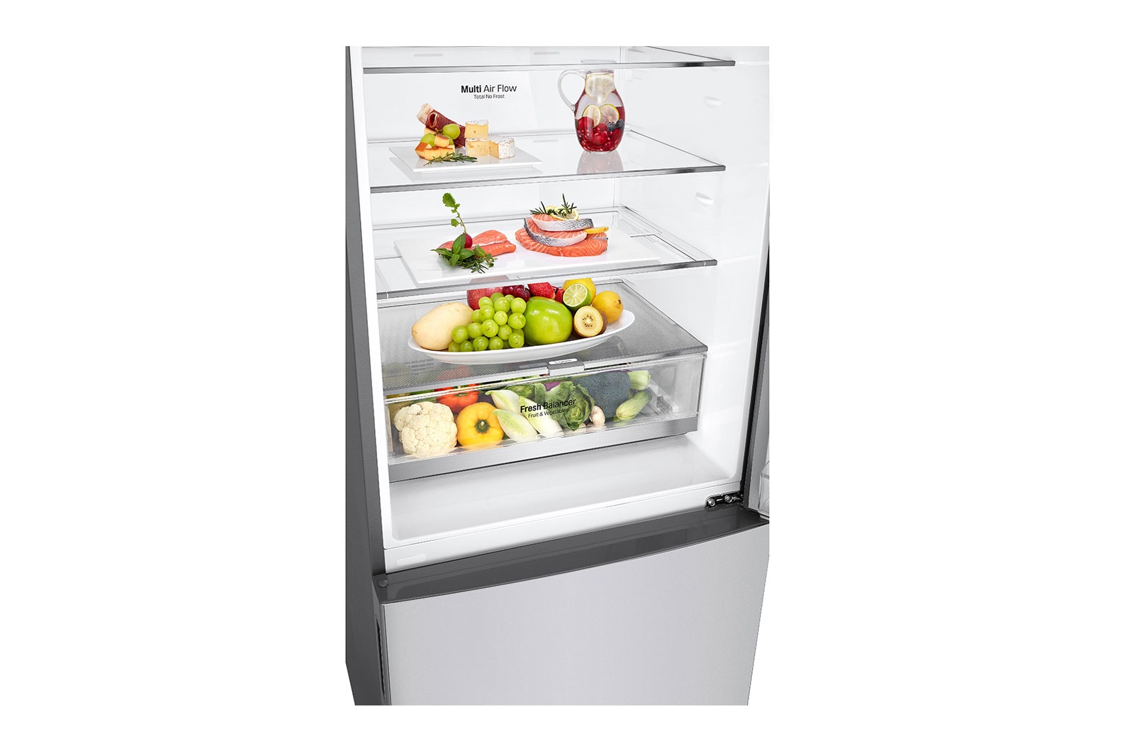 LG 28" Counter Depth Bottom Freezer with Door Cooling+ and Flip-up Shelf, 15 cu.ft., LBNC15241V