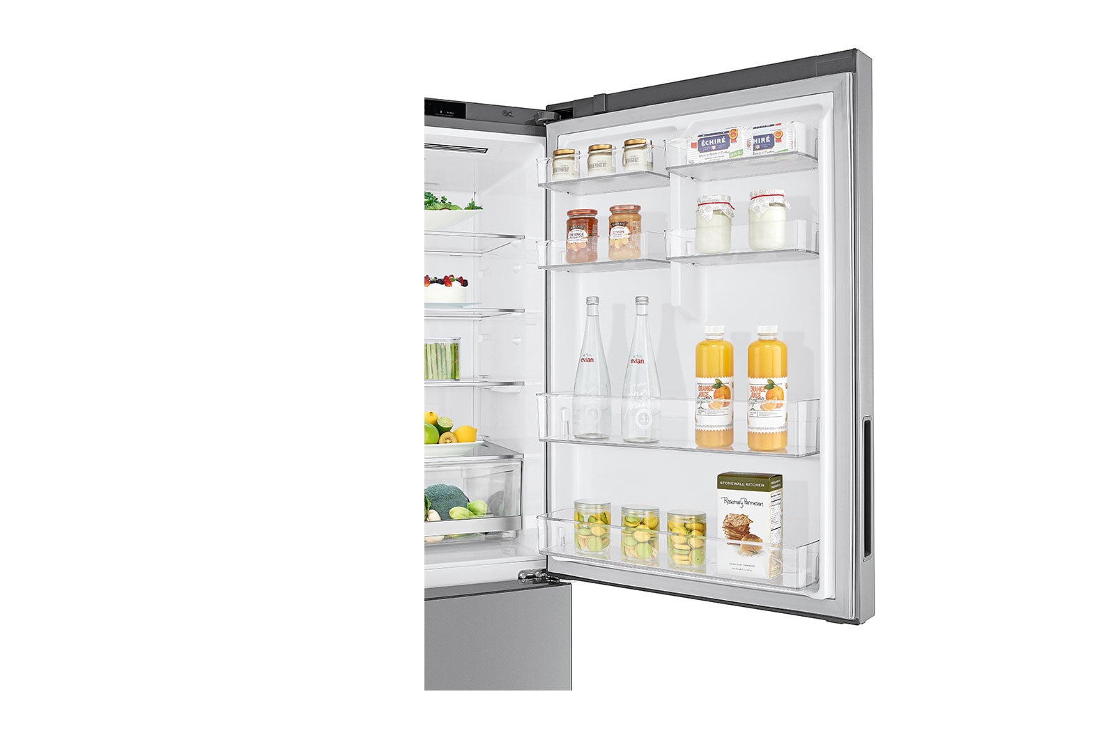 LG 28" Counter Depth Bottom Freezer with Door Cooling+ and Flip-up Shelf, 15 cu.ft., LBNC15241V