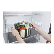 LG 28" Counter Depth Bottom Freezer with Door Cooling+ and Flip-up Shelf, 15 cu.ft., LBNC15241V