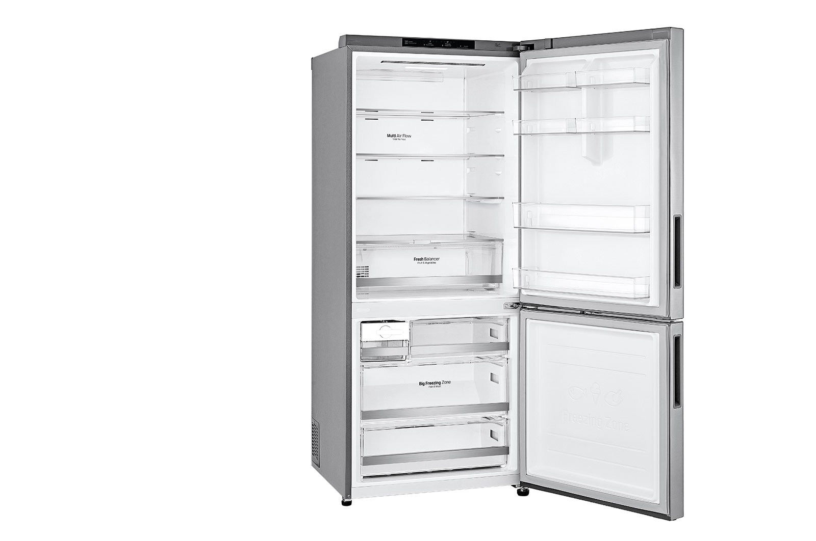 LG 28" Counter Depth Bottom Freezer with Door Cooling<sup>+</sup> and Flip-up Shelf, 15 cu.ft., LBNC15251V