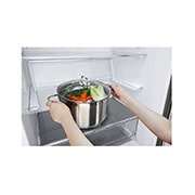 LG 28" Counter Depth Bottom Freezer with Door Cooling<sup>+</sup> and Flip-up Shelf, 15 cu.ft., LBNC15251V