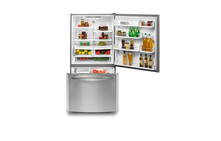 LG 33 Inch, 22.4 cu.ft. Bottom Freezer Refrigerator, LDC22778ST
