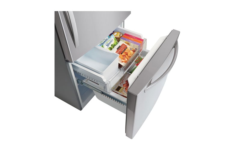 LG 33" Large Capacity  Bottom Freezer Refrigerator with Inverter Linear Compressor, 24 cu. ft., LDCS24223S