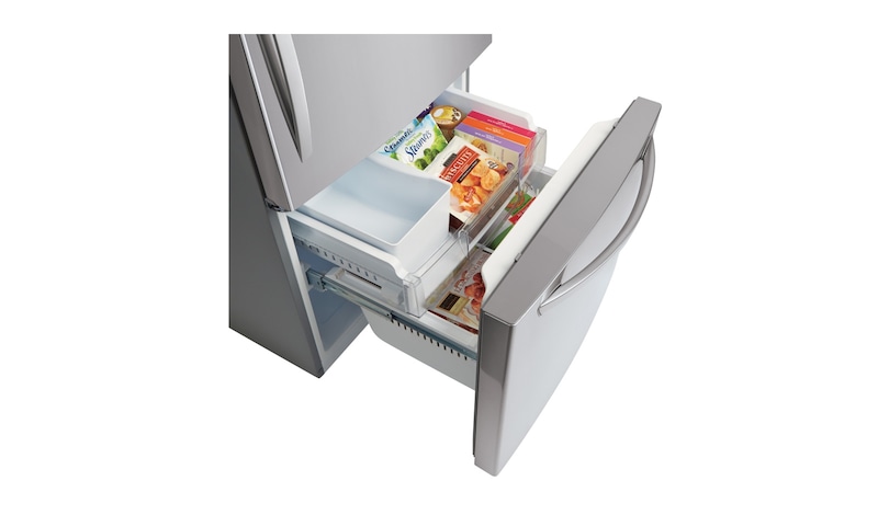 LG 33" Large Capacity  Bottom Freezer Refrigerator with Inverter Linear Compressor, 24 cu. ft., LDCS24223S