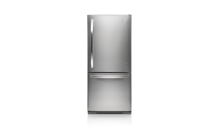 Front view of 30 Inch, 19.7 cu.ft. Bottom Freezer Refrigerator with Pull-Out Freezer Drawer LDN20718ST