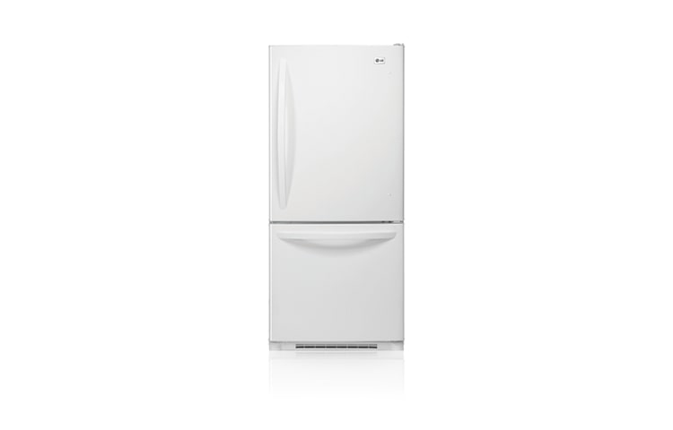 Front view of 30 Inch, 19.7 cu.ft. Bottom Freezer Refrigerator with Pull-Out Freezer Drawer LDN20718SW