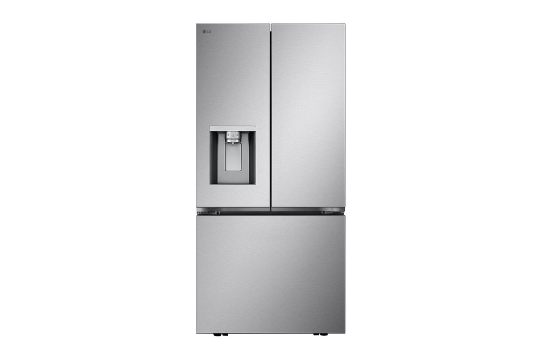 Front view of 20 cu.ft. French 3-Door Counter-Depth MAX™ Refrigerator with Ice and Water Dispenser, 33", LF20C6330S