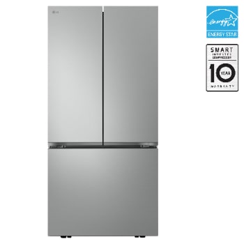 Front view of 33" 21 cu.ft. Counter-Depth MAX® French 3-Door Refrigerator LF21C6000V