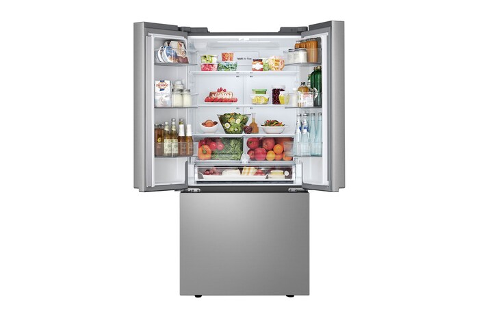 Front door open with filled view