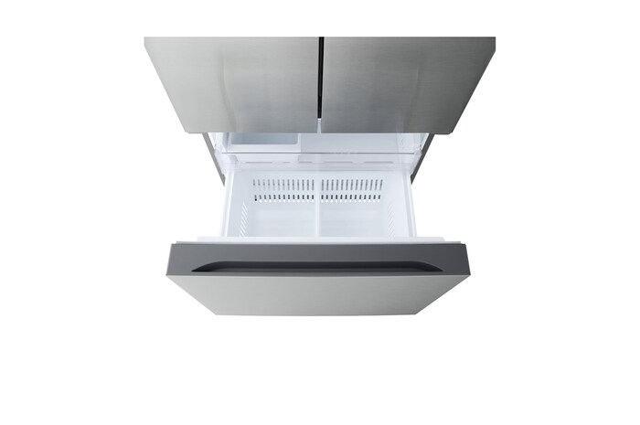 Front freezer door open view