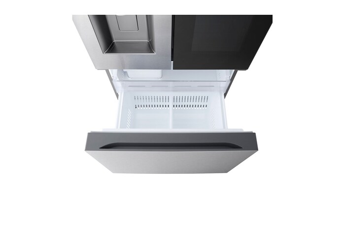 top freezer open view