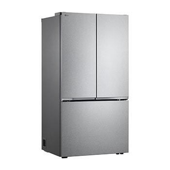 LG LF25Z6211S French Door Refrigerator technical drawing: H 70 1/4"(1785mm), W 35 3/4"(908mm), D 27 1/2"(699mm), incl. clearances.
