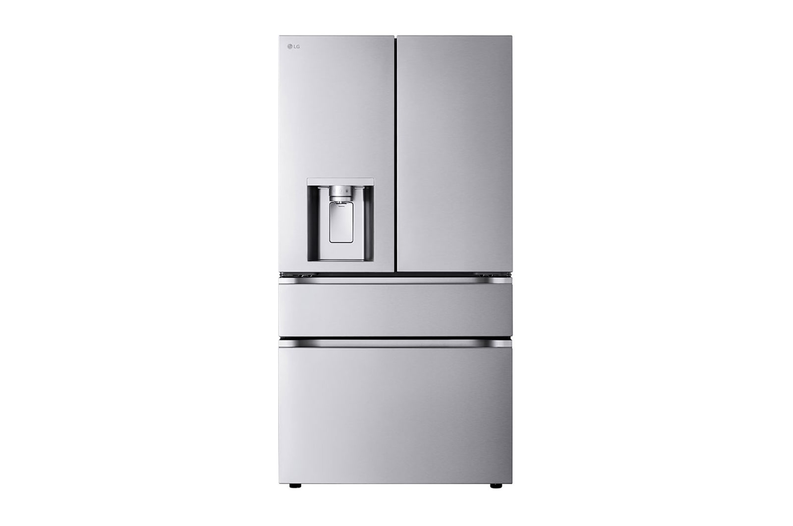 Front view of 36" 29 cu.ft. Standard-Depth MAX™ French 4-Door Refrigerator | Ice & Water Dispenser (LF29S8330S)