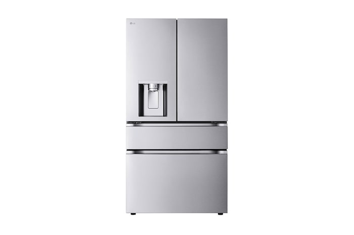 Front view of 29 cu. ft. Smart Standard-Depth MAX™ 4-Door French Door Refrigerator with Full-Convert Drawer™, LF29S8330S