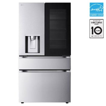 Front view of 36" 29 cu.ft. InstaView® Door-in-Door® with MyColor® S/Depth MAX® French 4-Door | Ice & Water Dispenser | Dual Ice w Full-Convert Drawer® LF29S8365S