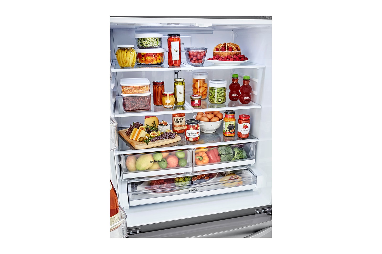 Shelving System with filled view