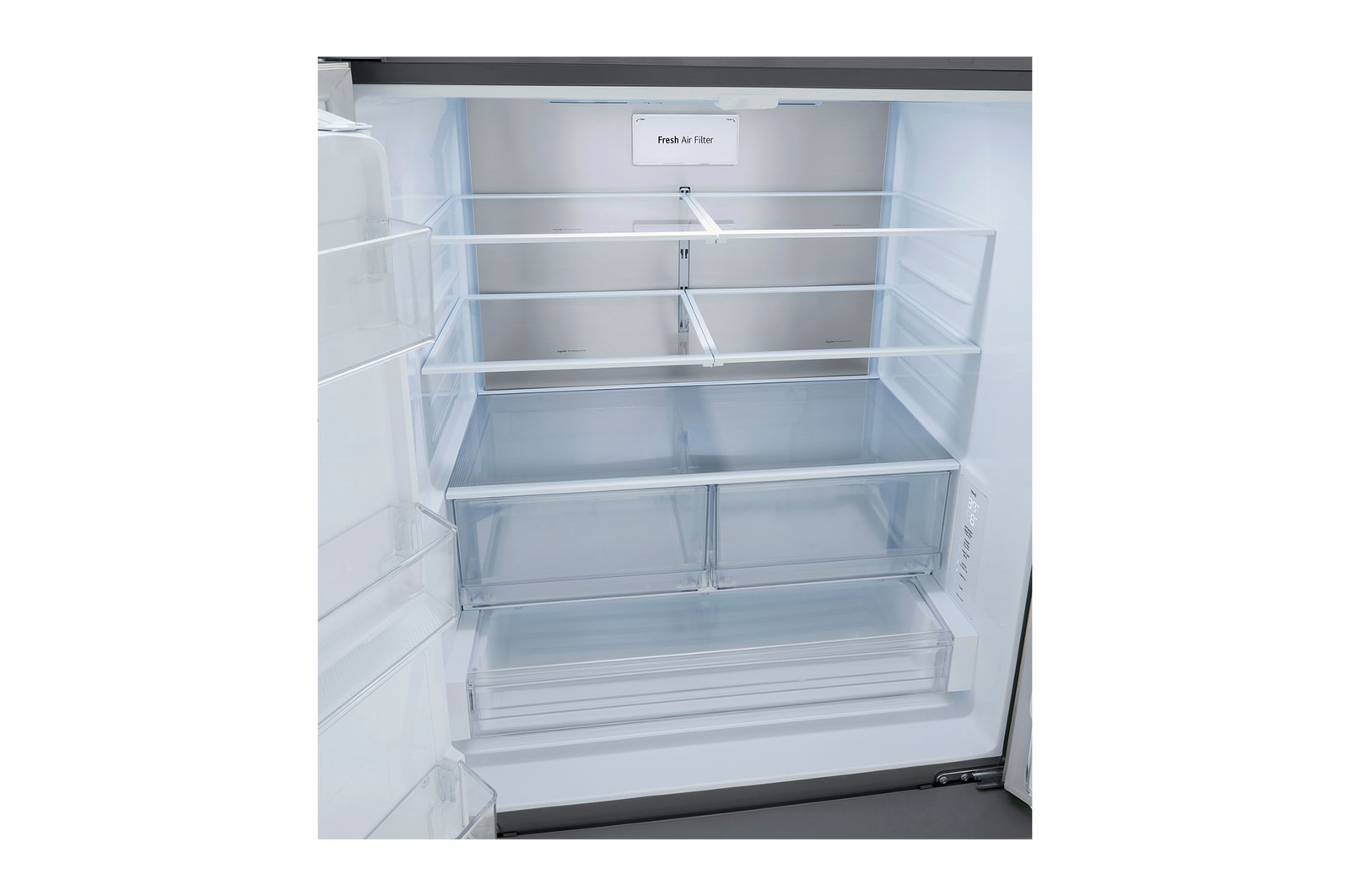 view of the shelving system