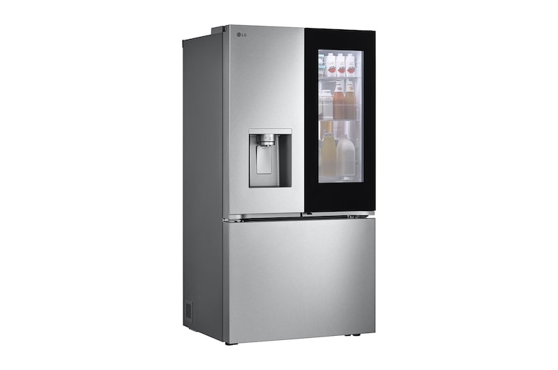 right side view with view of filled food