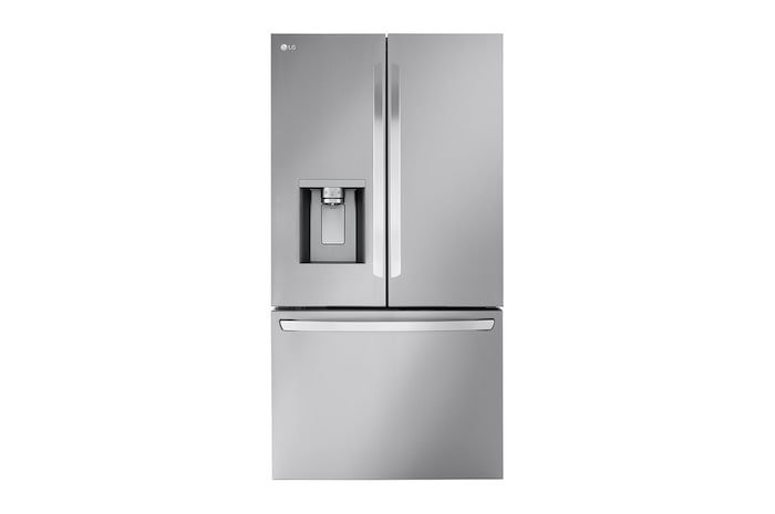Front view of 36" 31 cu.ft. Standard-Depth MAX™ French 3-Door Refrigerator | Ice & Water Dispenser |  (LF31T6230S)