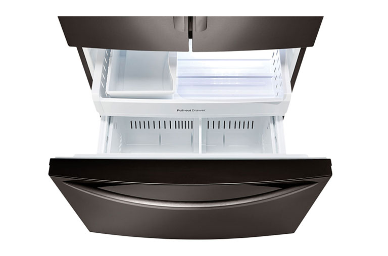 LG 36" Counter Depth French Door Refrigerator with Smart Cooling System, 21 cu.ft., LFC21776D
